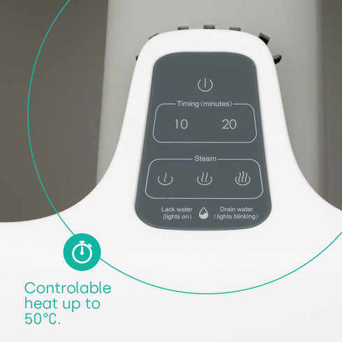 Deluxe Steam Foot Spa - Grey